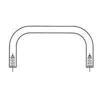 RAF Electronic Hardware 8154-832-A-24 Handle 5/16 OD X 2-1/2 Lg X 1-1/4 Ht Round handle