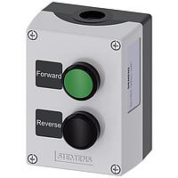 SIEMENS 3SU18020AR002AB1 Pushbutton Enclosure plastic. 2 control points