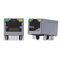 Abracon ARJM11D7-811-AB-EW2 Magnetic Jack RJ45 5G Base-T 1x1 Right Angle N/A Through Hole