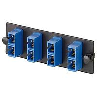 Panduit FAP4WBUDSCZ Accessories FAP w/4 SC Dupl SM Adapters (BU) Zirconi