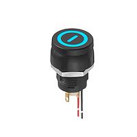 APEM IGN3S00M03 Sealed Non-lit GReen NO solder button