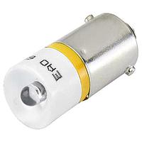 EAO 10-4H21.1034P Panel Mount Indicators / Switch Indicators LED-Multi BA9s T10/25, yellow 72 AC/DC 2.2mA, Fail Safe EN 50155