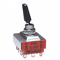 NKK Switches S48R Medium capacity standard size toggles 4PDT (ON)-OFF-(ON)