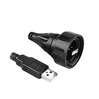 Bulgin PX0840/AA/3M00 USB 2.0 IP68 A Type USB 2.0 to Standard A Type USB 2.0, 3m