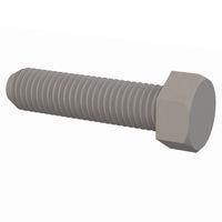 Essentra Components 012528H100 Cap Screw Hex Unslotted Bolt, 1/4-28 Thread, 1 Lg