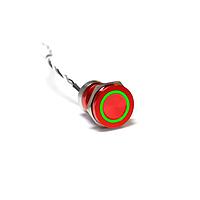 Bulgin MC19LCRGN Capacitive Touch Switches 19mm NormClsdAl Red Anodised Grn LED