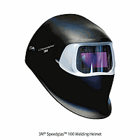 3M 3M.03.100 Welding Helmet, 100, Lithium Battery(CR 2032), Black