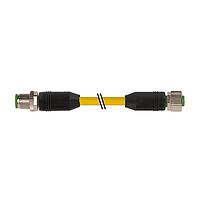 Murrelektronik 7700-40021-1500300 Sensor Cables / Actuator Cables M12 male 0 / M12 female 0, TPE 4x18AWG ye UL/CSA, ITC/PLTC 3m