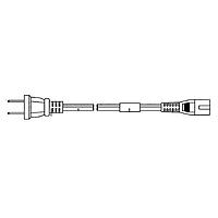 Volex 2160H 10 C3 AC Power Cord H03VVH2F 1.8M ISRAEL BLACK