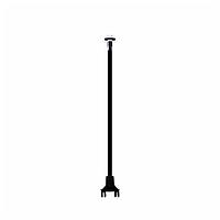 BIVAR SZ4-6.00-F5PRD54 Flexible Light Pipes with LEDs Optical Fiber Color Black 6in L