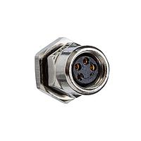 Amphenol LTW 8A-05PFFS-SH7001 Straight Guided M8 Circular Metric Connector, Metal, 1.5A, 05 pins, Female Connector, Female Contact, Hexagonal, Screw Thread, Solder, Receptacle, Rear Fastened, IP67 Unmated