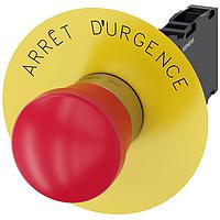 SIEMENS A6X30143152 Push-Pull EM. STOP MUSHROOM PUSHBUTTON. 40MM. RED