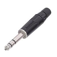 Amphenol Audio ACPS-KB Phone Connectors STEREO PHONE PLUG 1/4” STRAIGHT BLK