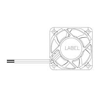 Delta Electronics, Inc. AFB0412VB-A Tubeaxial DC Tubeaxial Fan, 40x15mm, 12VDC, Ball Bearing, Lead Wires, Locked Rotor Sensor