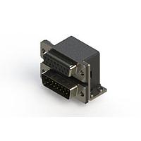 EDAC 664-015-664-054 Dual Port D-Sub Connectors Right-angle Dual Port D-Sub Connector