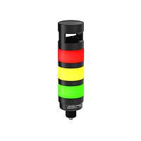 Banner Engineering TL70PM3AQ TL70 Pro Tower Light with Modbus/RS-485 TL70 Pro Tower Light with Modbus/RS-485; 3 RGB LED Segments; Audible; Voltage:18-30 V dc; IP65; Black Housing; Colors: 14-color RGB; Integral 4-pin M12 A-Code; Black Housing