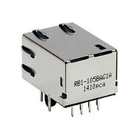 WIZnet RB1-105BAG1A Connectors RJ-45 w/ Transformer Connector /UDE