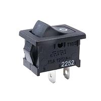 E-Switch RA111C1900 Power Rocker Switch Rocker, SPST, Off-On, Panel Mount, Snap-In, Red