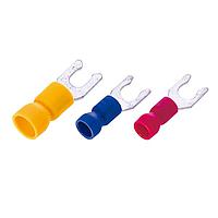 KS Terminals LSVE5-5 Locking Spade Vinyl, Easy Entry Locking Spade, 12-10 AWG, #10