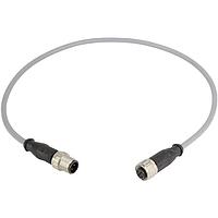 HARTING 21348485484010 Sensor Cables / Actuator Cables M12-A 4PIN M/F STRT DOUBLE END 1.0M PVC