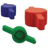 Essentra Components 29W010RD Wing Knob Wing Press Lock Thumb Screw Knob, For #10 Screw