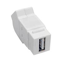 Tripp Lite U060-000-KPA-WH Type A to Type A WHT USB2.0A KYSTNE/PNLMNT CPLR