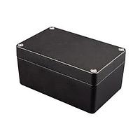 Hammond Manufacturing 1550Z116BK Thick Wall, Water-Tight Diecast Aluminum Box 6.32x1.6x3.95" Black