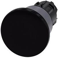SIEMENS 3SU10301BA100AA0 Mushroom PUSHBUTTON, PUSH PULL BLK, MH CAP O40MM