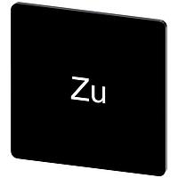 SIEMENS 3SU19000AE160AL0 Labeling Plate, Zu INSCR. LABEL, BLACK 27 X 27MM, ZU