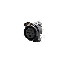 REAN RRX3F-AA-022-0 Receptacles RECPT- 3 pin - F- ground to mating shell and front panel, PCBV