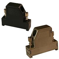 NorComp 951-025-010R011 D-Sub Backshells 25P 60D w/ Thmbscrw Black Plastic