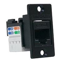 Switchcraft NHRJ45D5EIDCB Modular RJ45 FT Narrow Pnl Mnt Conn CAT5E IDC