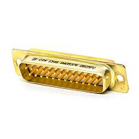 Cinch DB25PV Plug DSUB 25M PCB STR GF ZINC