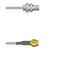 Amphenol Custom Cable Q-0703C000R018i RF Cable Assemblies BNC-SJB/SMA-SP G316D 18I