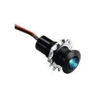 VCC CNX_480_1_BTP_12 Indicators PMI RND BLK .4" LED 3V Wire Blue