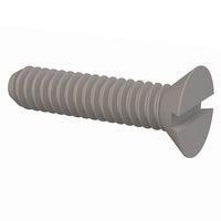 Essentra Components 020256A037PC Slotted Countersunk 82 Slotted CSK Screw, #2-56 Thread, 3/8 Lg