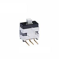 NKK Switches AS13AH Subminiature Slides SPDT ON-OFF-ON.098' RA W/BRACKET