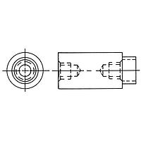 RAF Electronic Hardware 3047-B-440-B-12 Swage 1/4 Rd X 1/4 Length Round Swage Standoff