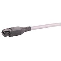 HARTING 33400300202030 Overmolded Cables Han 1A Overmolded 3+PE latch locking, female to flying leads- PVC 3m