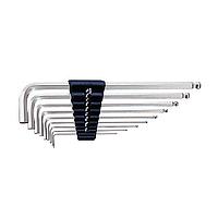 KTC HLD2509B L Shape Long Ball Point Hex-Key Wrench Set (9 tools 1/16 to 3/8 inch, ball point)