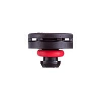 Amphenol LTW VENT-PQ1NBK-N8001 Accessories Pressure Relief Vent, Snap-In Plastic, > 1000ml/min at 7 kPa, ePTFE (Hydrophobic), Black, IP69K