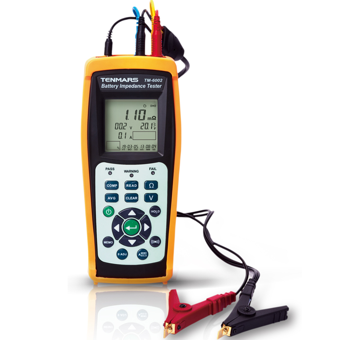 Battery testing instrument used for diagnostic and maintenance work