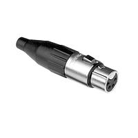Amphenol Audio AC4FPZB Connectors FML SKT 4 CONT NICKEL PLTD