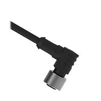 Banner Engineering BC-M12F4A-22-1 Sensor Cables / Actuator Cables Cordset: Single Ended M12; 4-pin Right Angle Female Connector; 1 m (3.28 ft) 4x22 Black PVC Jacket; Nickel-Plated Brass Coupling Nut
