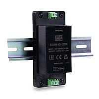 MEAN WELL DDRH-15-24DR Isolated 15W 150-1500Vin 24V 0.625A DIN Rail mnt