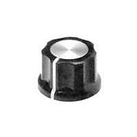Alcoswitch - TE Connectivity PKES70B1/4 Cylindrical Knob with Skirt .855" LINE IND/ALL STR FLUTED KNOB