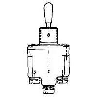 Honeywell 4TL1-7 Toggle Switches 4PDT (ON)-OFF-(ON) Screw Term