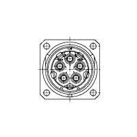 AMP Connectors - TE Connectivity 863754-1 Standard Circular Connector LGH RECEPT KIT, 5 CONTACT