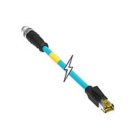 Molex 120341-0500 Ethernet Cables / Networking Cables CORDSET M12 TO RJ45 CAT6A DE 8P M/M 0.5M