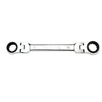 TOPTUL AOAE0809 Flexible Ratchet Double Ring Wrench (8x9 mm)